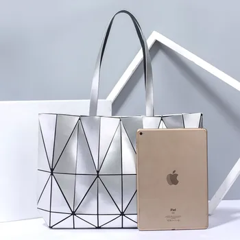 2021 Diamond geometrické holografické taška Veľká kapacita žena taška cez rameno Ženy elegantná kabelka Módnej Značky nakupovanie tote bag