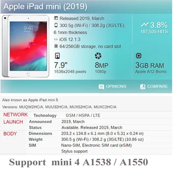 Smart PU Kožené puzdro pre Nový iPad mini 5 ipad mini 5. 7.9 palcový 2019 Funda Stojan, Kryt pre ipad mini 4 prípad tabletu+film