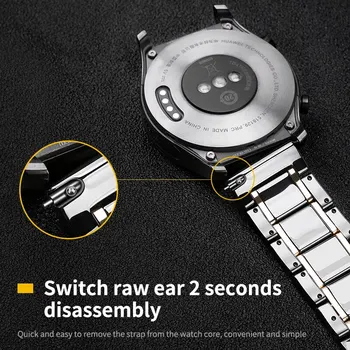 22 mm Keramické pásmo pre Samsung Galaxy sledovať 46 mm remienok Výstroj S3 Hranici watchband Náramok Huawei sledovať GT 2 popruh 46 GT2 22 mm