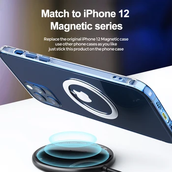 50pcs MagSafing Krúžok Nálepka Pre iPhone 12 pro Max Plechu Železo, Plech Držiak na Mobilný Telefón Majiteľa Magnetické Telefón Stojan