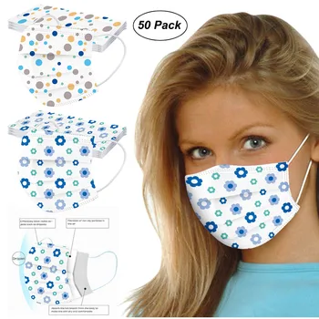 Dospelých Jednorazové Proti Znečisteniu Ochranné Textílie Dirt 3 layer Mask 50 PC