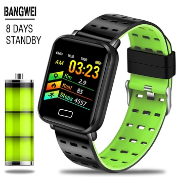 LIGE 2019 Nové Fitness smart Hodinky Muži Ženy Nepremokavé športové Smart hodinky Srdcového tepu Fitness Tracker Pre Android a IOS+Box