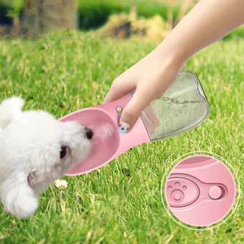 Prenosné Pes Fľaša Na Vodu Cestovanie Domáce Zvieratá Vody Feeder Vonkajšie Psa Pitnej Misy Nepresakuje Pet Fľaša Na Pitie Šteňa Mačka Napájačiek
