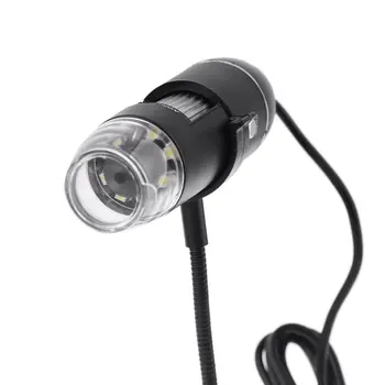 USB Digitálny Mikroskop 8 LED 1000X Elektronické Endoskopu Zoom Kamery zväčšovacie sklo Ziskové Stojan Držiak