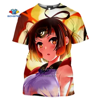 SONSPEE T shirt Mužov Anime KABANERI ŽELEZNEJ PEVNOSTI 3D Tlač pánske T-Shirts Ženy Letné Tričko Harajuku Bežné Tee Topy