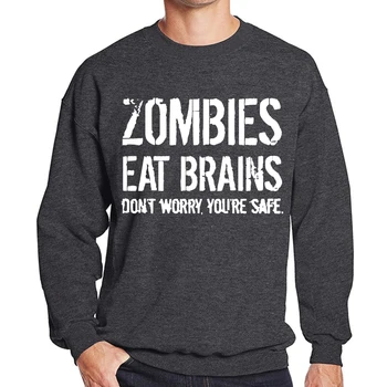 Kulturistika hoody tepláky 2019 auutmn zimu, mikiny zombie jesť mozgy značka oblečenia mužov bežné fleece hip-hop hoodies