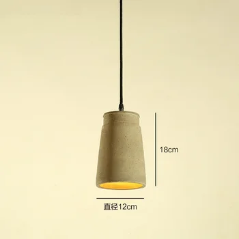 IWHD Cementu Štýl Loft Vintage Prívesok svetlá Retro Priemyselné Osvetlenie Hanglamp LED Svietidlá Domov Svietidlá