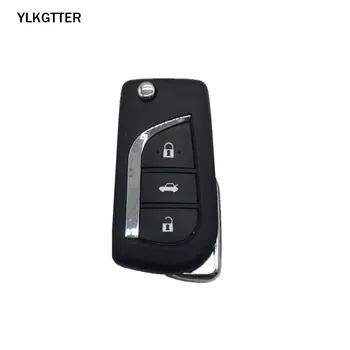YLKGTTER 3 Tlačidlo Flip Inteligentné Diaľkové tlačidlo pre Toyota Aygo Corolla Yaris Camry Verso s 315/433 MHz 4D67 ID67 transpondér Čip