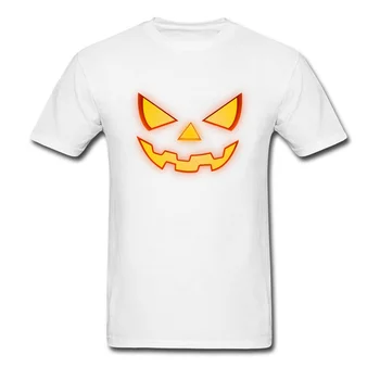USA Dovolenku T-Shirts Vysoký Mužov Strašidelné Halloween Horror Tekvica Tvár Vzor Tričko Pre Dospievajúcich Južnej Strane Hadmi Módne Linux