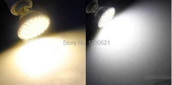 5 ks/veľa MR16 GU10 GU5.3 60LEDS SMD3528 12v 220V 7w LED lampa Teplého/Studeného bieleho svetla, Široký uhol lúča LED svete =50W lustre