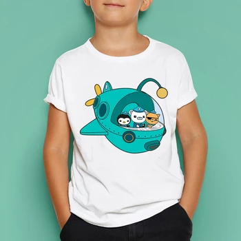 Chlapci/Dievčatá Octonauts Print T Shirt Deti Skvelých Krátky Rukáv Topy Detí Funny T-Shirt Milé Dievčatá Oblečenie