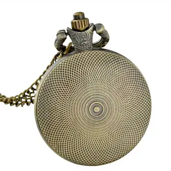 Vintage Bronze Moslimských Symbol Moslimských Rune Quartz Sklo Dome Vreckové Hodinky Charms Muži Ženy Šperky, Darčeky