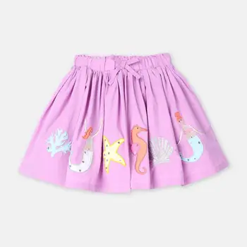Malý maven 2020 nové letné baby girl šaty zvierat výšivky bavlna deti mini sukne S0658