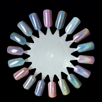 6 Box Rainbow Pigment Jemné Trblietky Prášok Chrome Lak Na Nechty, Akrylové Laser Holo Prachu Brillantini Nail Art, Ozdoby Make-Up Set