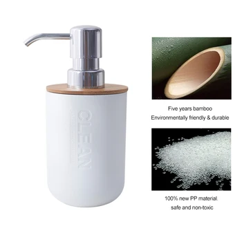Jednoduché, Bambusové a Drevené Mydlo Fľaša Šampón, Sprchový Gél Dávkovač na Mydlo Fľaša Hand Sanitizer do fliaš Kúpeľňa Skladovanie Príslušenstvo