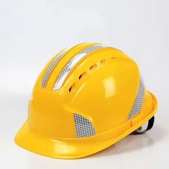 Reflexné Bezpečnostné Prilby Priedušná ABS Stavbe Továrne Elektricky Izolované Proti Rozbiť Práce Chrániť Bezpečnosť Prilby
