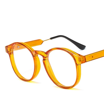 2019 Retro Okrúhle okuliare okuliare, rám Ženy Muži Dizajn Značky Transparentné Ženy Muži falošné okuliare Módne okuliare