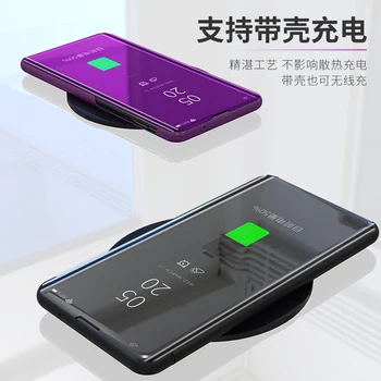 Smart Mirror Flip puzdro Pre Xiao Redmi 8A 7A 5A PREJDITE 7 Poznámka 8 Pro Poznámka 7 6 5 Pro 7S 4X 3 k20 Pro 5A 6A Pro S2 Y2 Vymazať Zobrazenie Prípade