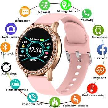 LIGE 2020 Nové Inteligentné Hodinky Ženy Srdcovej frekvencie, Krvného Tlaku Multifunkčné Režim Pohybu Fitness Tracker Módne Dámy Smartwatch