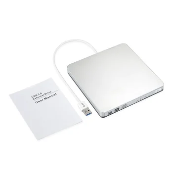 Externé Ultra tenký USB 3.0, dvd napaľovačka diskov dvd-rw, VCD, rw prehrávač rekordér ovládač Ultra Prenosný Mac macbook PRO AIR IMAC PCL