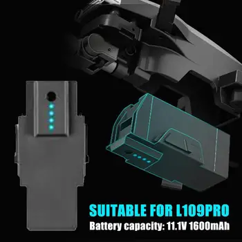 11.1 V 1600MAH Smart Lítiová Batéria pre L109 Pro 4k GPS Striedavé Skladacia Drone Batérie 2020 Čierna