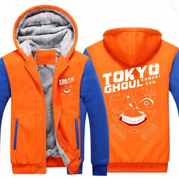 Nové Zimné Bežné Tokio vlkolak Hoodie Anime Ken Kaneki Maska Hrubý Kabát Bunda, Mikina USA Veľkosť rýchlu loď 5-10 dní dorazí