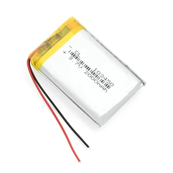 103450 3,7 V 2000MAH Lipo Polymérová Batéria Nabíjateľná Lítium-Veľká Kapacita Batérie Náhradné Bunka pre GPS Navigátor, DVD, MP3