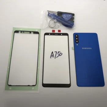 Bývanie Kryt Batérie Späť Sklo +Predné Dotykové sklo Náhradné Diely Pre Samsung Galaxy A7 2018 A750 A750F SM-A750F Dotykový Panel