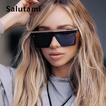 Austrália Módne Značky Slnečné Okuliare Pre Ženy 2019 Luxusné Mužov Námestie Slnečné Okuliare Retro Nit Ploché Zrkadlo Okuliare Oculos