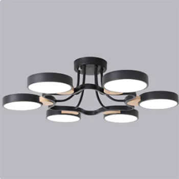 Moderné osobnosti metal & akryl LED 220V stropná lampa biela/šedá/čierna farba, jedáleň, obývacia izba, spálňa, hotelová izba svetlá