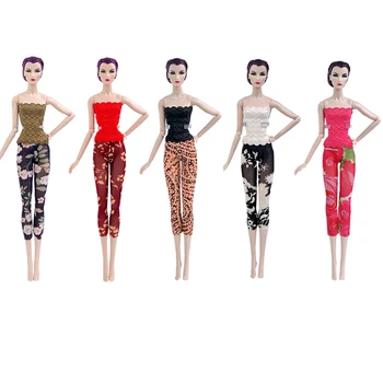 NK 10 Ks/Set Bábika Šaty Mix Štýl vám Vyhovuje Oblečenie Ručné Oblečenie Top Módne Oblečenie Pre Bábiku Barbie Príslušenstvo Hračky Darček DZ