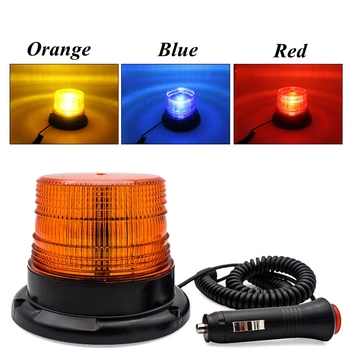 Auto Strobe Light Núdzové Auto Rotujúce Traffice Označenie Vozidla Flash Maják Svetla LED Oranžová Modrá Červená Flash Auto Výstražné Svetlo