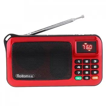 Rolton W405 Prenosné TF Karty, USB, FM Starší Rádio Reproduktor s LCD Displej Subwoofer, Hudobný Prehrávač MP3, Baterky Lampy Overiť na PC
