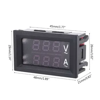 AC 60-500V 10A 50A 100A Voltmeter Ammeter 0.28