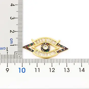 Klasické Kubických Medi Zirconia Micro Pave CZ Kameň Zlým Okom Náhrdelník turecký Amulet Náhrdelníky Pre Ženy, Mužov Ochrany Šperky