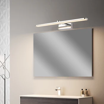 Moderné Nerezové LED márnosť predné zrkadlo svetlo kúpeľňa make-up na stenu sconces spálňa svietidlá