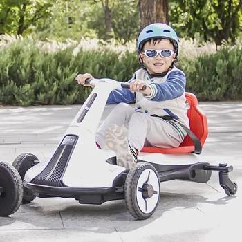 Detské Elektrické Vozidlo v Pohode Drift Dual-pohon Štyroch kolies LED Nastaviteľné Sedadlo Jednotky Kart Elektrické Auto pre Dospelých, Deti Jazda Na