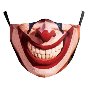 Halloween Dospelých Dieťa Masky Umývateľný Opakovane Masku na Tvár Ochranné Klaun Maska Prachotesný PM2.5 Filtra Úst Maska pre Vonkajšie Strany