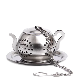Čínsky čaj filter čaj infuser nehrdzavejúcej ocele obrad Teaware mini čaj loptu S vekom a reťaz, Čaj Lapače & Čaj Infusers
