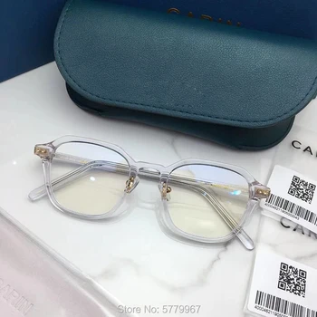 2020 Nové módne Acetát Voľný čas Okuliare, Rám Mužov Vintage Námestie predpis okuliarov, Krátkozrakosť, optické lupa 