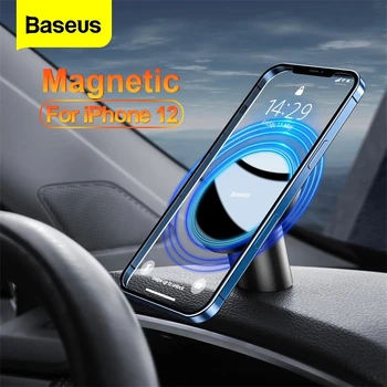 Baseus Magnetické Auto Držiaka Telefónu, pre iPhone 12 Series Telefón, Stojan, Držiak Auto Air Vent Smartphone Otáčanie 360 Podpora Klip Mount