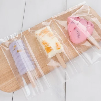UPORS 100ks/Set Popsicle Tašky Jednorazové Plastové Ice Pop Tašky pre potravinársky Priehľadný Ľad Popsicle Formy Taška Zmraziť Liečbu Skladovanie