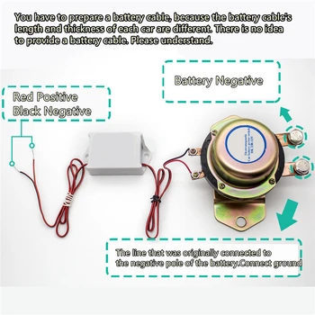 Univerzálny 12V autobatérie Switch s 2 ks Bezdrôtové Diaľkové Ovládanie Manuálne Ovládanie Odpojte Latching Relé Medi