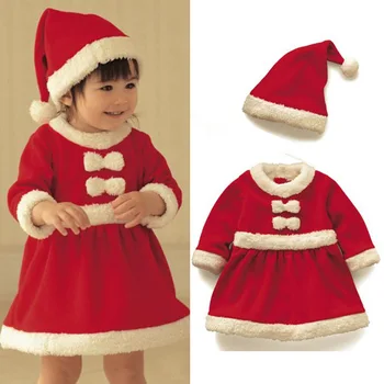 Deti oblečené ako Santa Claus kostýmy pre svoje deti Vianočné kostýmy