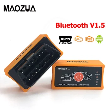 Maozua Z137 Bluetooth Elm327 OBD2 Auto Diagnostických nástrojov Super Mini ELM327 Bluetooth V1.5 OBD 2 Skener Code Reader PK AD10 Icar2