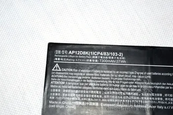 JIGU Nový, ORIGINÁLNY 1ICP4/83/103-2 AP12D8K Batéria Pre Acer Iconia W510 W510P P3-171 3,7 V 7300MAH 27WH