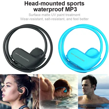 Hot Predaj IPX8 Vodotesné Prenosný MP3 Prehrávač MP3, Slúchadlá pre Beh, Plávanie