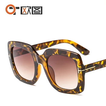 TF slnečné okuliare ženy muži 2020 uv400 zelená leopard beach trendy slnečné okuliare nadrozmerné námestie oculos de sol feminino