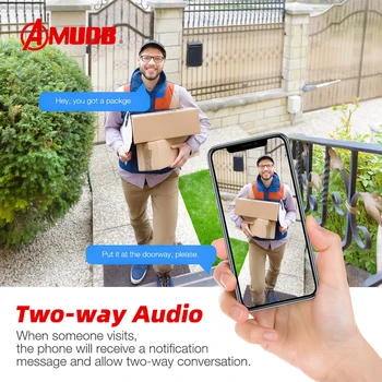 AMUDB 3MP PTZ Wifi IP Kamera, Vonkajšie 4X Digitálny Zoom AI Ľudských rozpozná Bezdrôtové Kamery H. 265 P2P ONVIF Audio Bezpečnostné CCTV Kamera