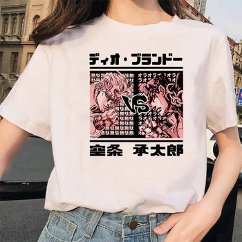 Japonsko, Anime radu jojo Bizarné Dobrodružstvo Funny T-košele pre Ženy T-shirt je Vytlačené Tričko Bežné radu jojo T Shirt Hip Hop Top Tees žena
